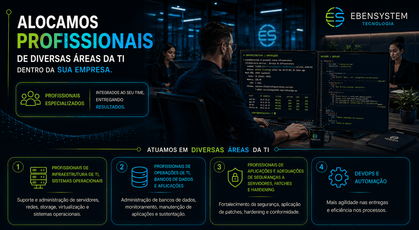 Ebensystem Tecnologia - Profissionais especializados de TI
